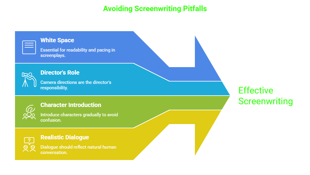 Screenwriting Red Flags Graphic